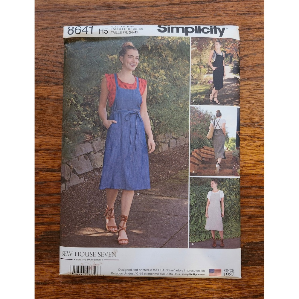 Simplicity 8641 Sew House Seven Misses Jumper Skirt Sewing Pattern Size 6-14 New